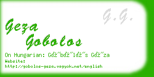 geza gobolos business card